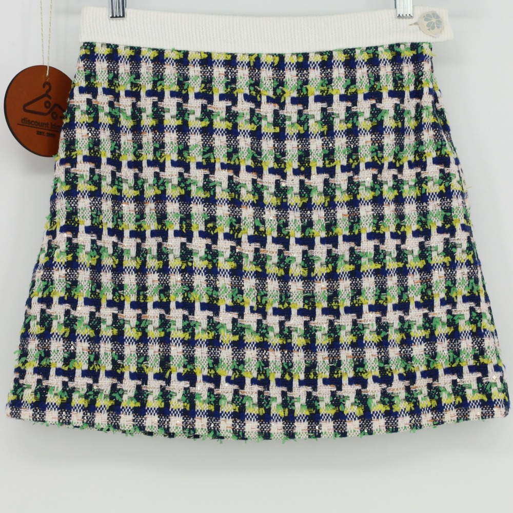 Kate Spade New York‎ Pop Tweed Mini Skirt Lined Size 2 Preppy Feminine NWOT